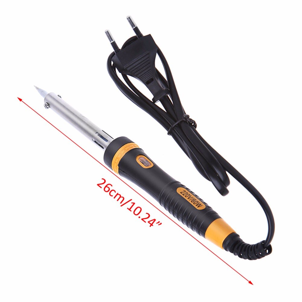 60W 220V Electric Soldering Iron Heating Tool Lightweight Soldering Iron Welding 26 CM With EU Plug
