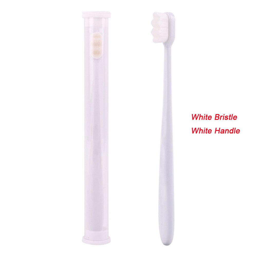 1PC Portable Ultra-fine Super Soft Bristle Adult Toothbrush for Sensitive Gums and Teeth Eco-friendly Brushes Oral Care Supply: Type4