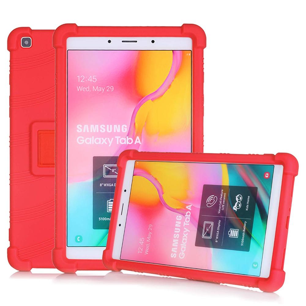 Tab Een 8.0 Inch Tablet Case Voor Samsung Galaxy Tab Een 8 SM-T290 SM-T295 Silicon Beschermende Huid Shell Stand funda Para Case