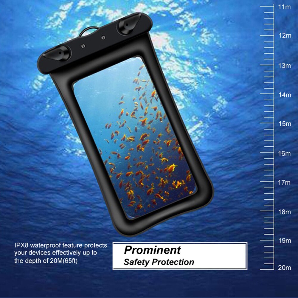 Float Waterproof Phone Case 6.5'' Smartphone Dry Bag For iPhone 11 Pro Xs Max XR 8 7 Samsung Mobile Phone Swimming Pouch Cover