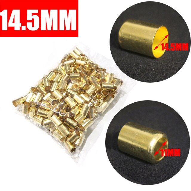 Sprayer Tube Sleeve 50Pcs/Pack High Pressure Pipe Copper Cover 11cm 15cm Agricultural Buckle Water Joint Brass Sleeves: 14.5mm