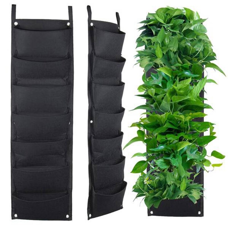 7 Pocket Hanging Vertical Garden Wall Planter for ... – Vicedeal