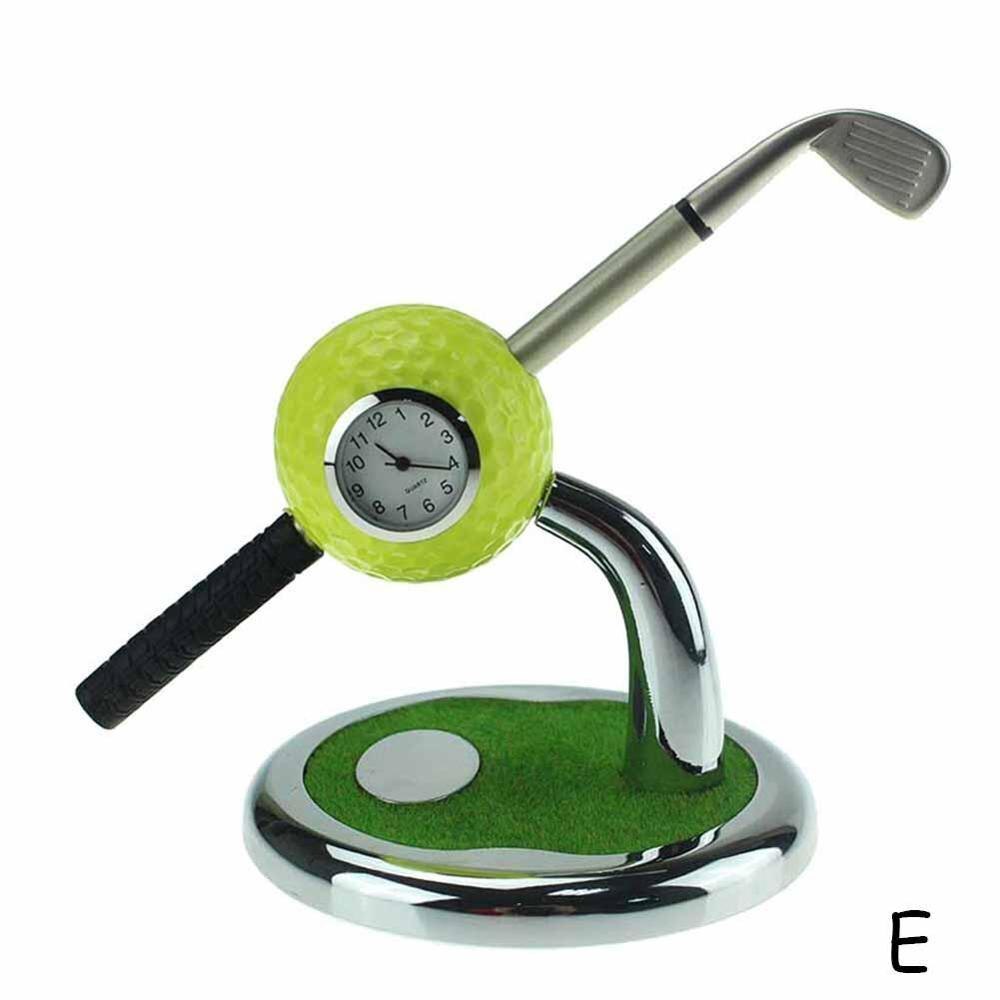 Mini bolígrafo con pelota de Golf de escritorio, soporte con bolígrafos de Golf, Juego de 2 piezas de Golf, recuerdo de gira, de novedad: Gris oscuro