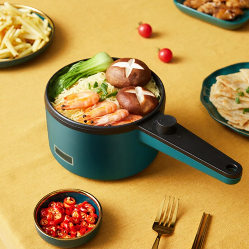 Mini Multifunction Electric Cooking Machine 220V Household Double Layer Pot Multi Electric Rice Cooker Steamer Non-stick Pan