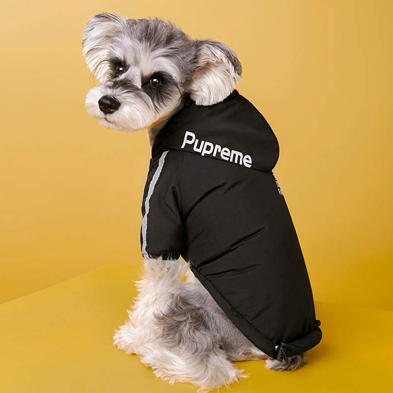 Vattentäta hundkläder reflekterande husdjursjacka för små medelstora hundar vinter varm fleece hundjackor valp regnjacka chihuahua outfit