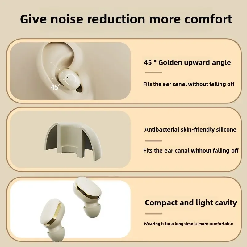 Auricolari Bluetooth Wireless TWS - Cuffie Trasparenti ENC - Display LED Potenza - Suono Stereo - Cancellazione Attiva del Rumore