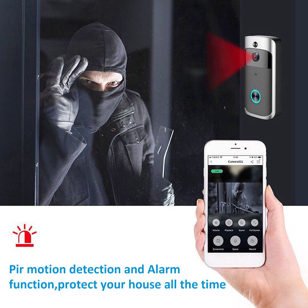 M3 Wifi Smart Ip Video Intercom Wifi Video Deurtelefoon Deurbel Wifi Deurbel Camera Ir Alarm Draadloze Beveiliging Camera