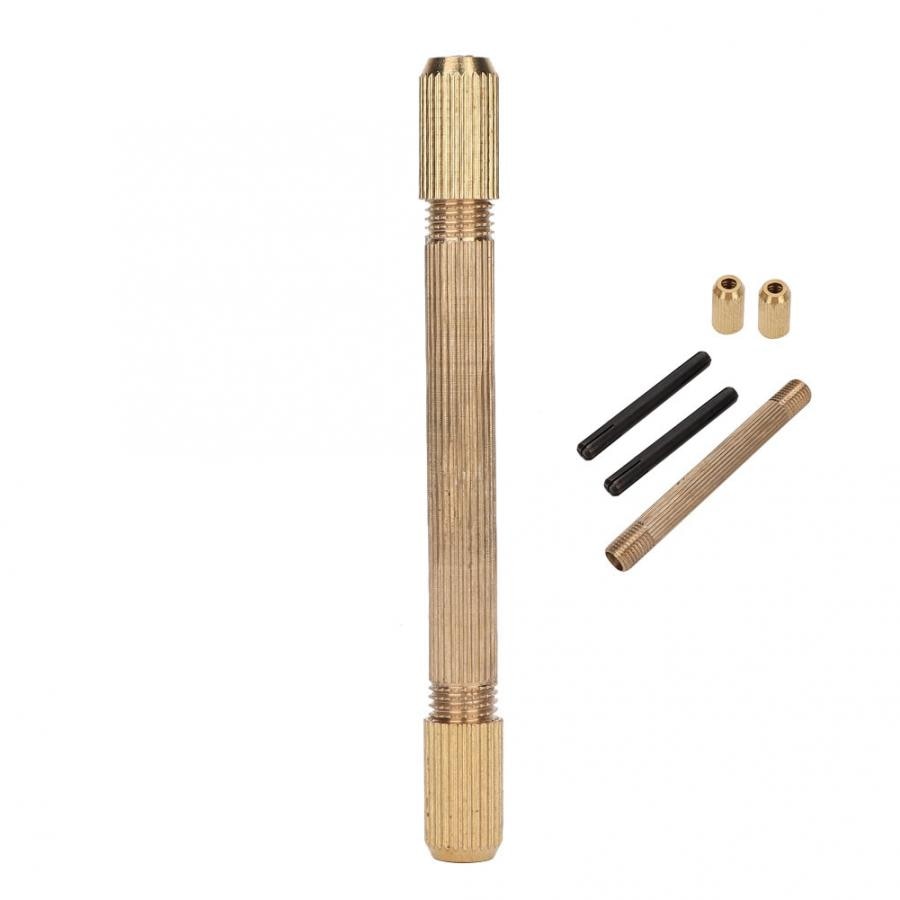 Portable Double-sided Pin Vise Hand Manual DIY Tool for Clamping Needles Drill Bits Jewelry Watchmaker Watch Repairing Tool