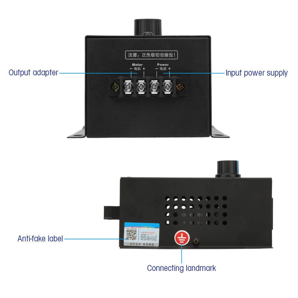 Motor PWM speed controller 400W AC 220V Pinpoint Regulator Controller Vooruit en Achteruit Motor Gouverneur