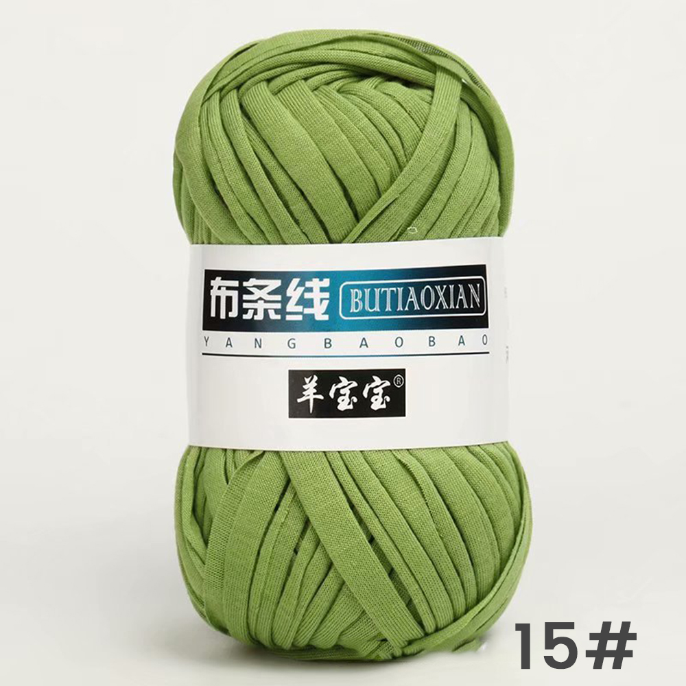 100g Dik Garen Super Zacht Gekleurde Doek Stof Strip Garen Voor Hand Breien Geweven Tas Tapijt Mand DIY handgebreid Materiaal