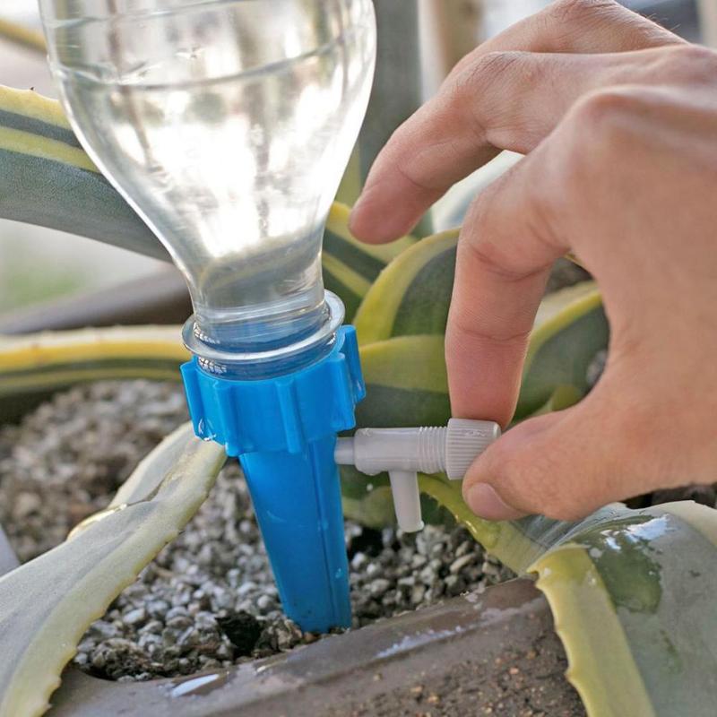 6 Pcs Plant Zelf Automatische Plant Watering Spikes Verstelbare Stakes Irrigatiesysteem Plant Watering Apparaat Voor Kamerplant