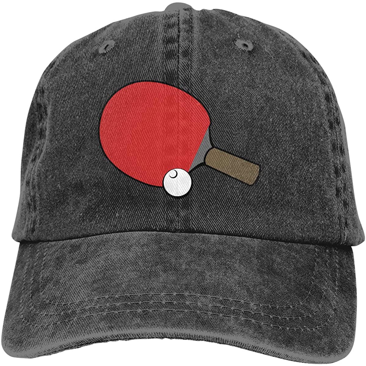 Flyjbs damen- und #39 -baseballkappe, verstellbar, aus Denim-stoff #39 snapback-verschluss, einfarbig: Schwarz