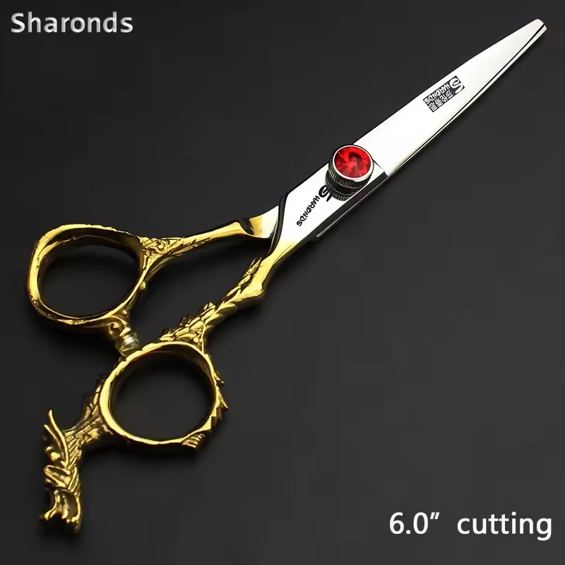 Echte kappersschaar, 6 inch kappersschaar, speciale schaar voor haarstylisten, schaar met platte tanden.: Hemelsblauw