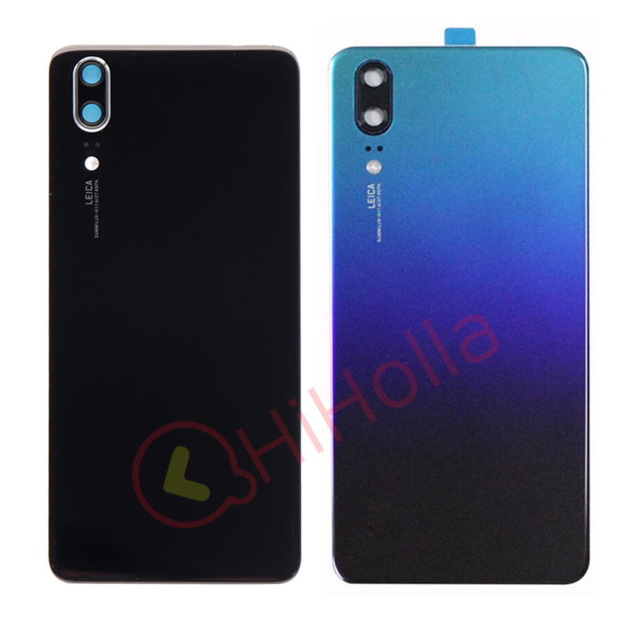 Back Glass Cover For Huawei P20 Pro Back Cover Battery Door Glass P20 Lite Rear Housing Panel Case With Camera Lens Replacement