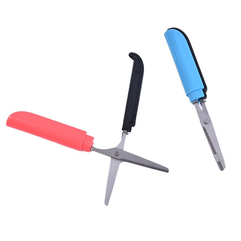 Portable Scissors Paper-cutting Pocket Scissors Folding Safety Scissors
