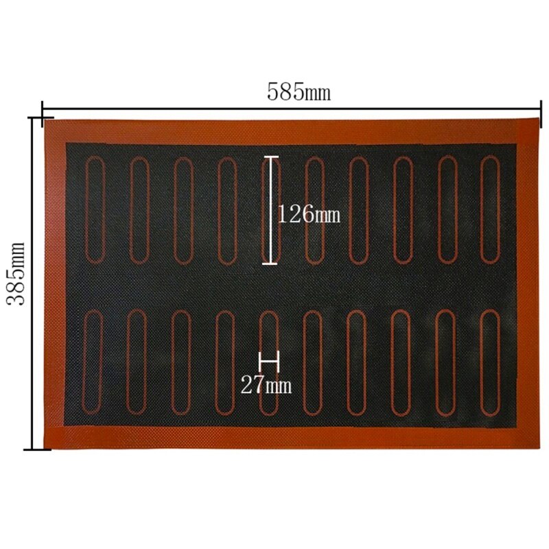 Herramienta de revestimiento de lámina de horno antiadherente de silicona perforada para hornear accesorios duraderos no viscosos para hornear: A