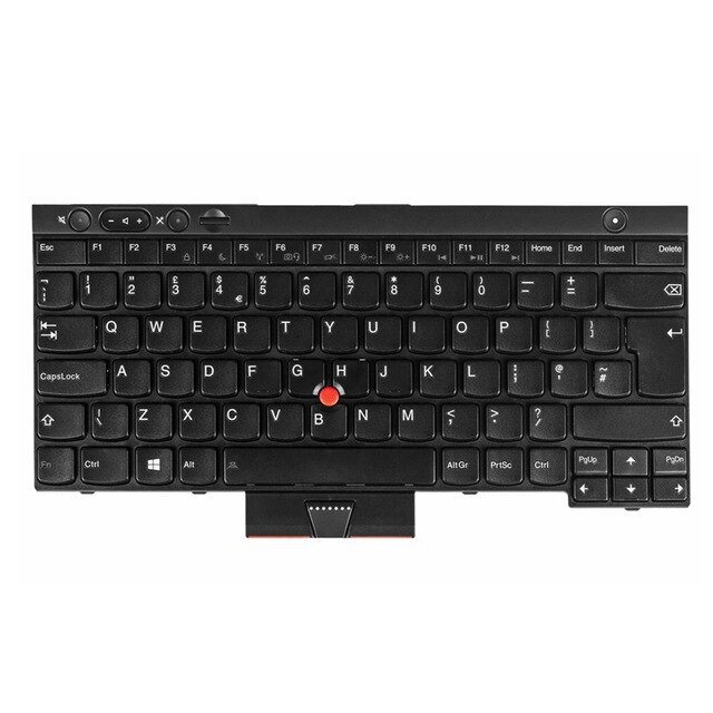 teclado para Lenovo ThinkPad L530 T430, T430S, X230, W530, T530I, T430I, 04X1263, 04W3048, 04W3123: UK