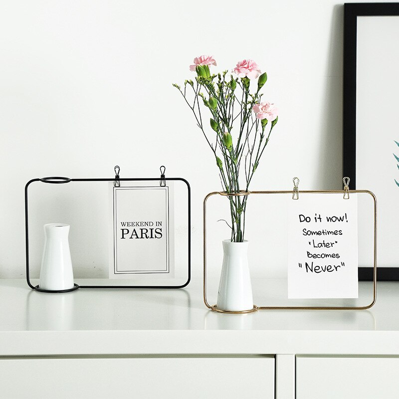 Beholder hydroponisk plantevase europæisk blomsterpotte smedejern vase kan være klip postkort vase boligindretning