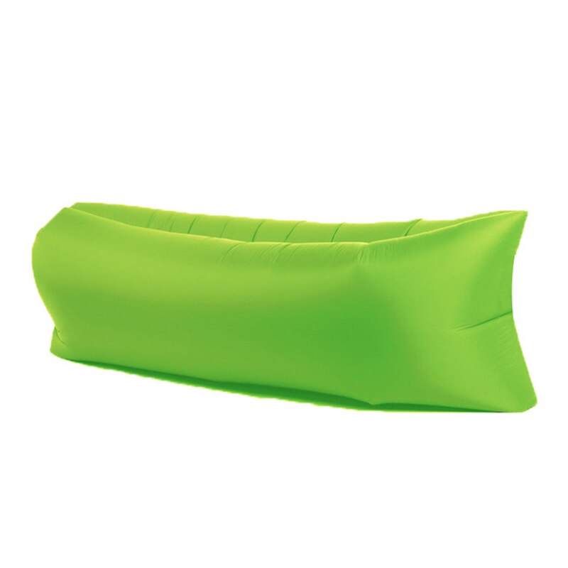 LISM Aire Libre Camping inflable sofá Lazy Bag Ultra ligero playa dormir cama reclinable deportes Trave: green