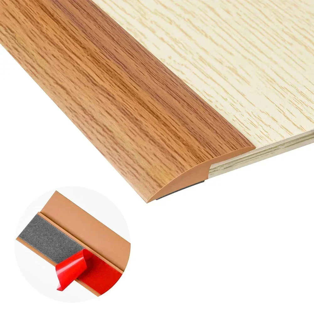 1pc pavimento in legno striscia di transizione bordo di chiusura striscia di pavimento cucitura in PVC resistente all'usura plastica morbida fibbia piatta Dge pressatura soglia