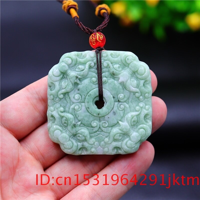 Jade Tijger Hanger Ketting Natuurlijke Sieraden Vrouwen Charm Gesneden Chinese Amulet Groene Mode Voor Dubbelzijdig Mannen