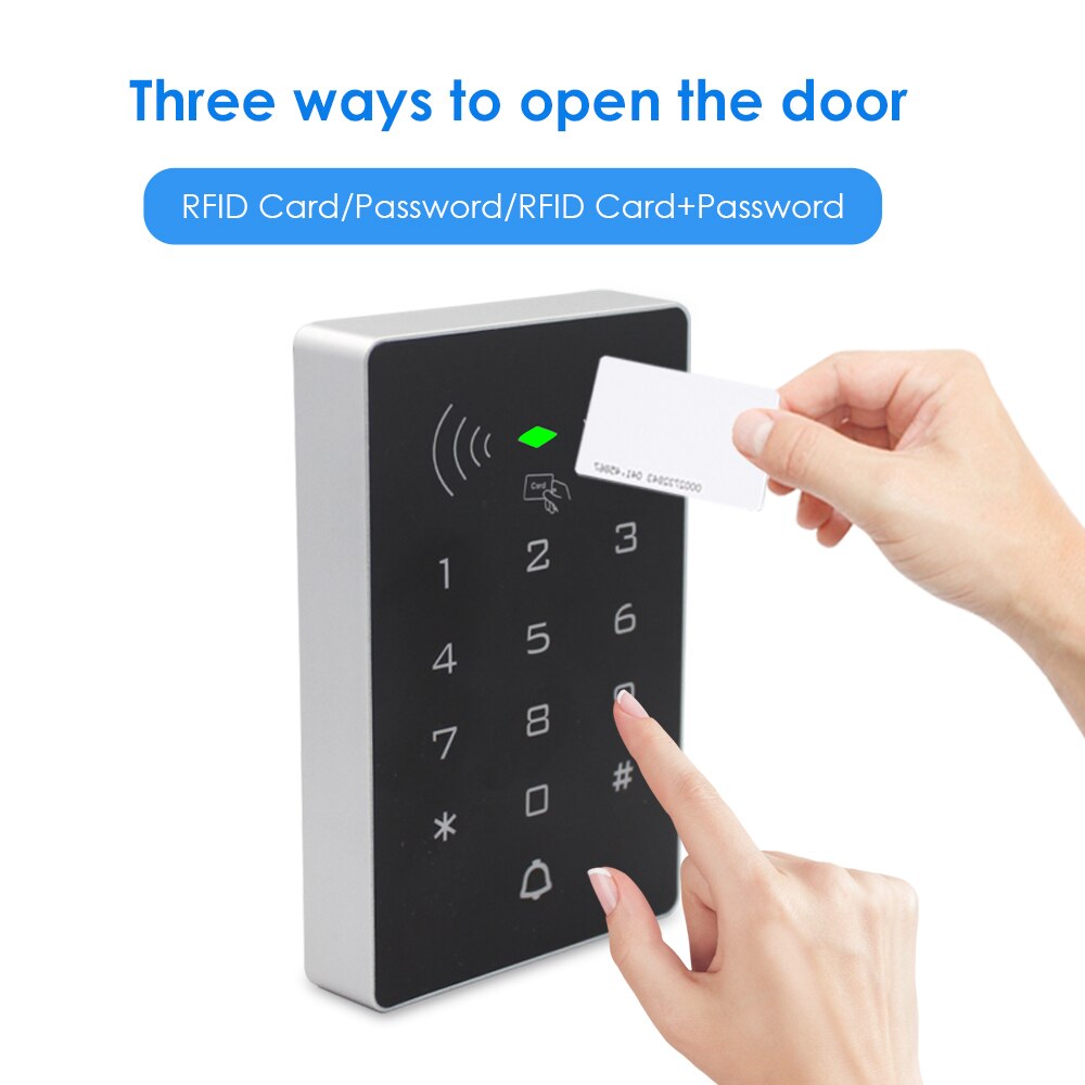 2000 user Rfid Access Control Keypad With WG 26/34 Door Access Control System Stand alone 125KHZ Proximity Card digital panel