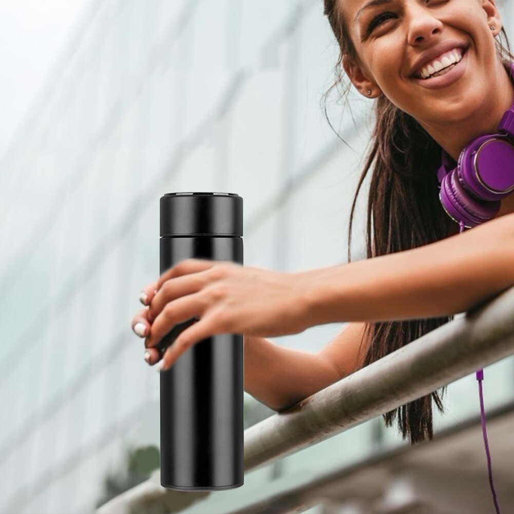 LED Temperature Display Mugs Intelligent Stainless Steel Insulation Thermal Cup for Outdoor Playing Sport Decoration