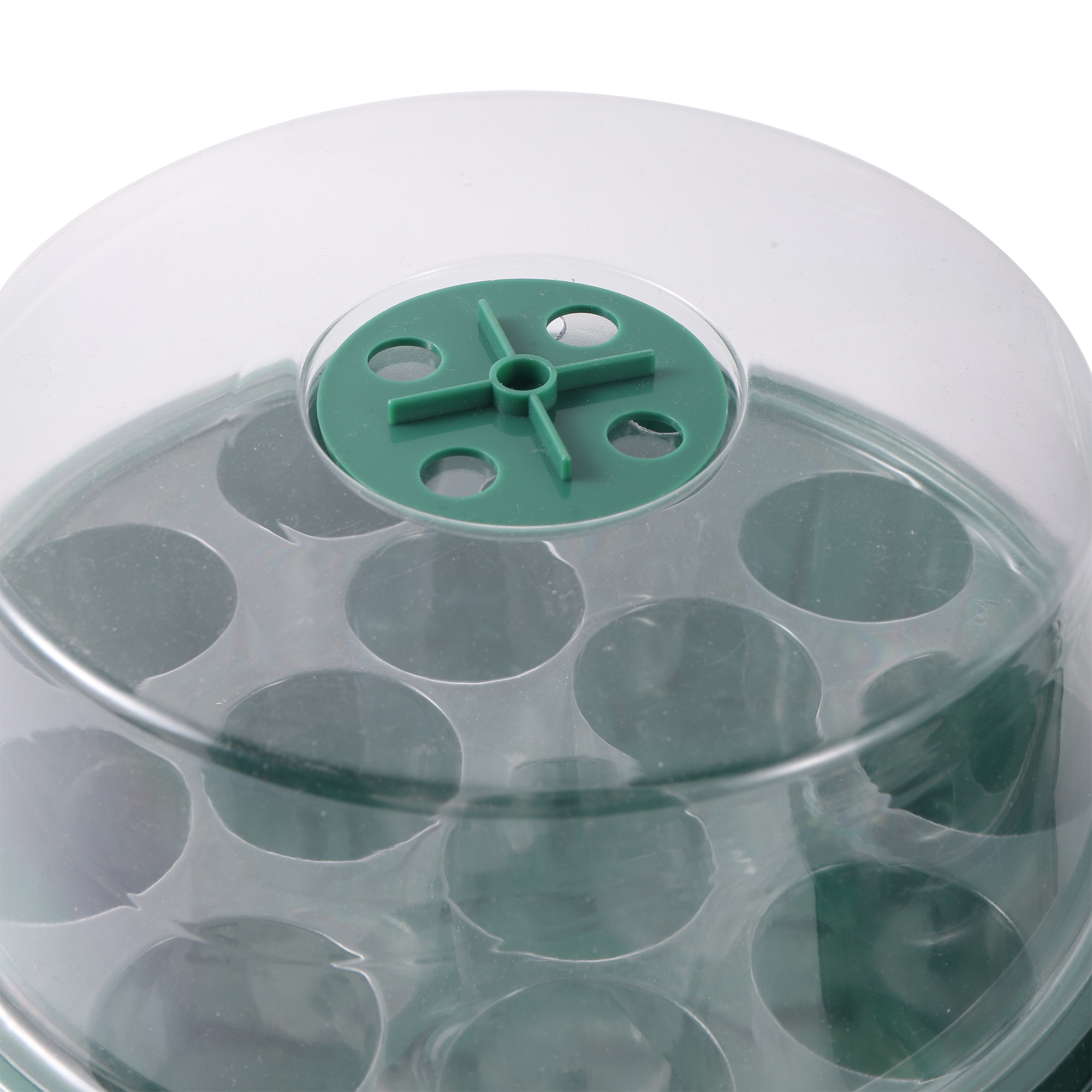 Caja de vivero de plántulas con luz LED de cultivo, bandeja de inicio de semillas, maceta de cría de plántulas, macetero de germinación de invernadero de jardín