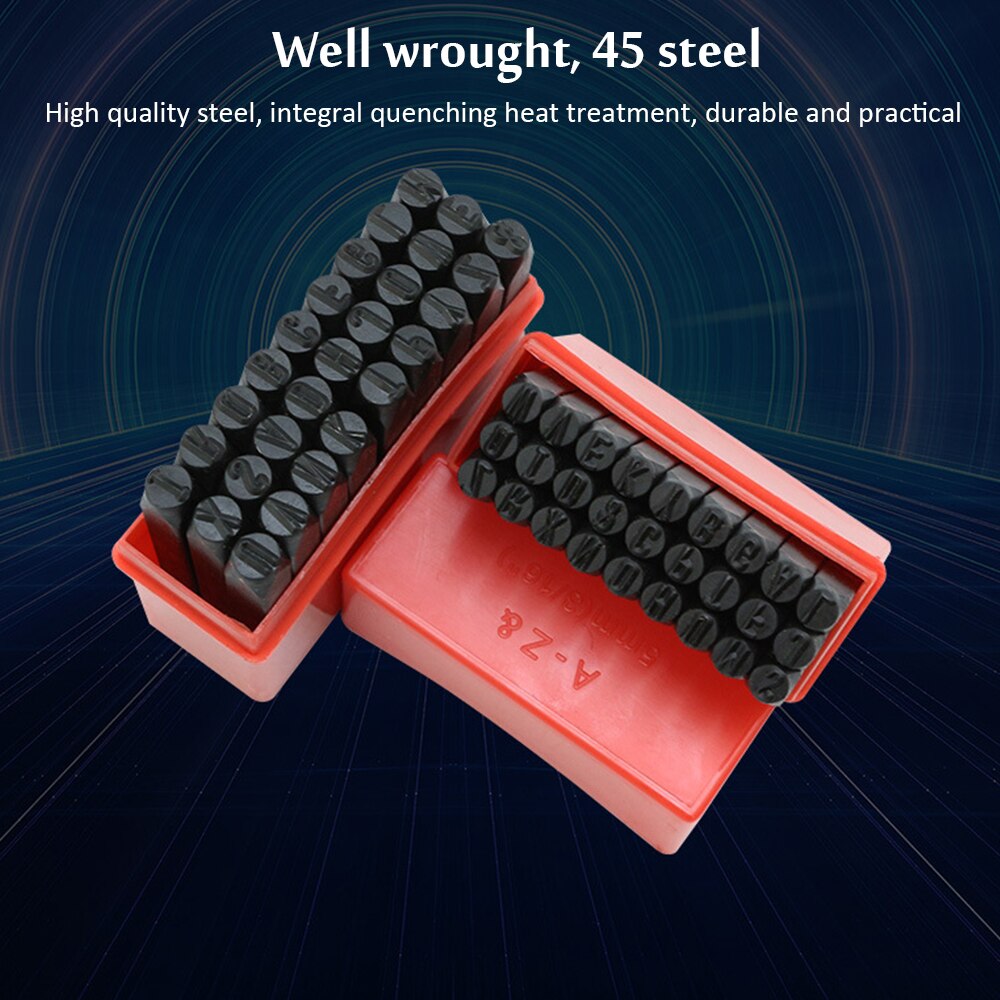 Steel Die Metal Stamping kit Punch Tool Number Letter Alphabet Stamps Tools DIY Jewelry Gold Silver Metal Leather LOGO Stamp