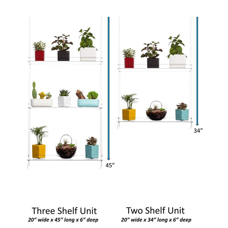 Étagère à plantes suspendue par fenêtre, support décoratif pour Pot de fleurs, pour jardin, rangement intérieur, RERI889