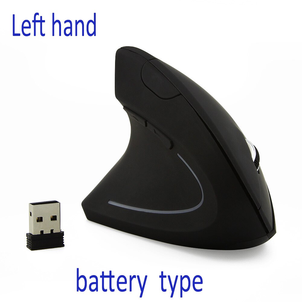 Left Hand Right Hand Ergonomic Vertical Mouse Vertical Office Mouse Wireless Mouse: B