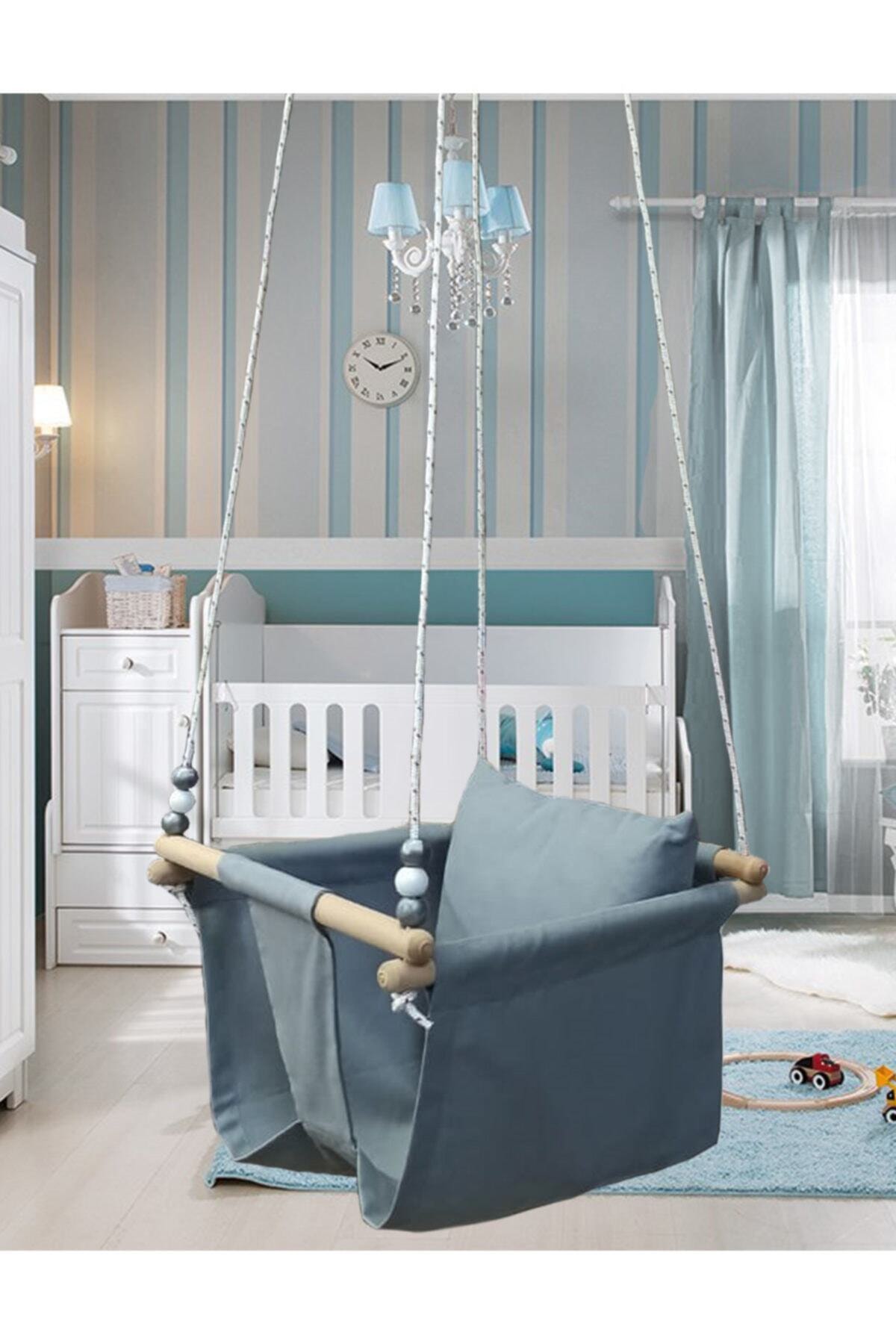 Hout Effen Kleur Baby Kinderen Tuin Schommel Hangmat Plafond Swing Thuis Swing
