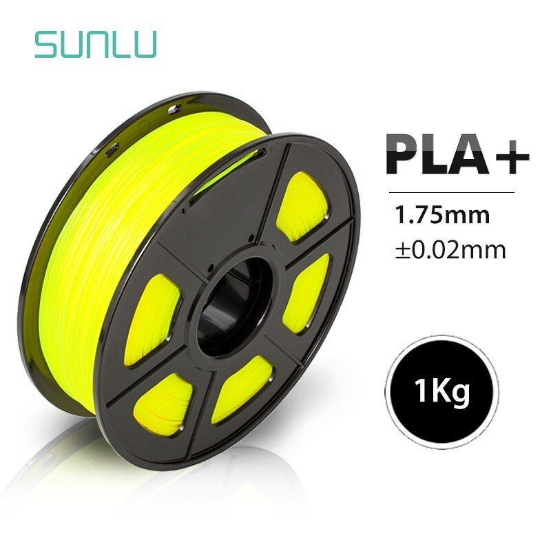 3D Printer Filament 1.75mm PLA+ 1KG/2.2LBS With Spool PLA Plus FDM Printer Filament Degradable Extruder Consumable