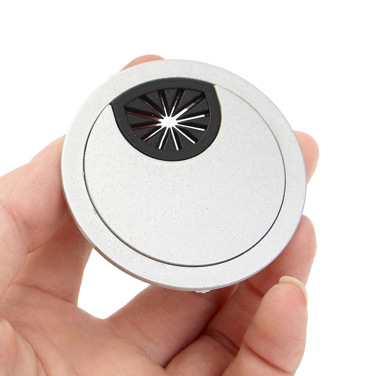 1Pcs 50mm ABS Plastic Table Cable Outlet Computer Grommet Port Surface Line Box Desk Wire Hole Cover Base Furniture Hardware