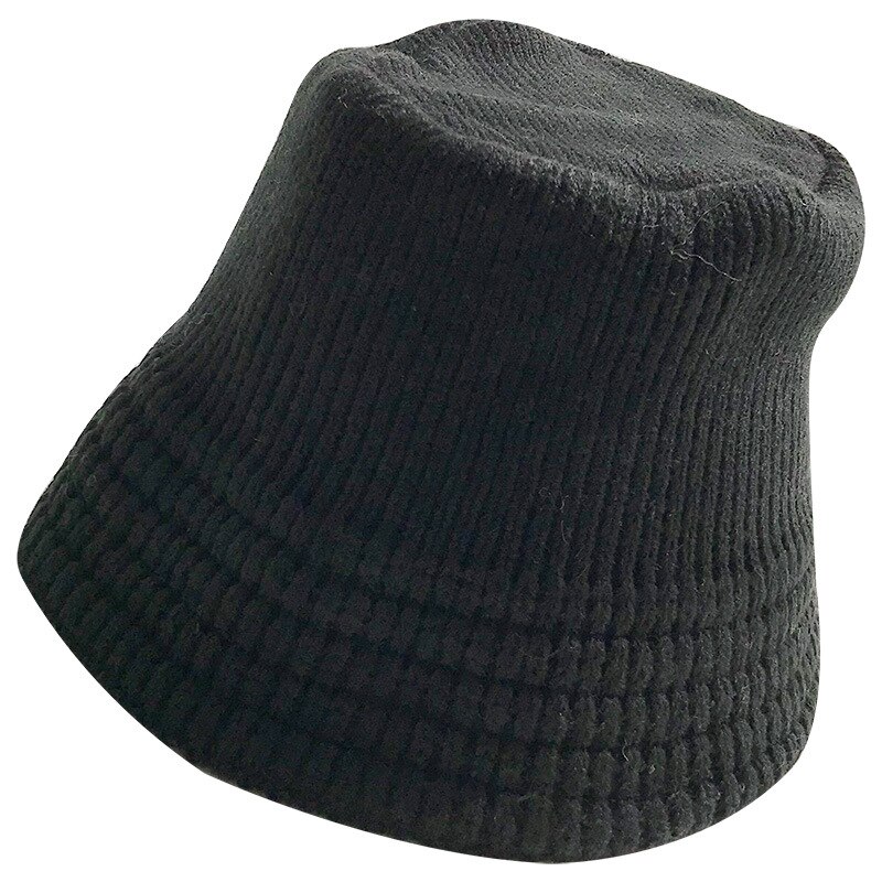 Chapéu de lã de inverno chapéu de balde panamá feminino bob hip hop boné gorros cor sólida unissex algodão boné homem balde de pesca chapéu liso