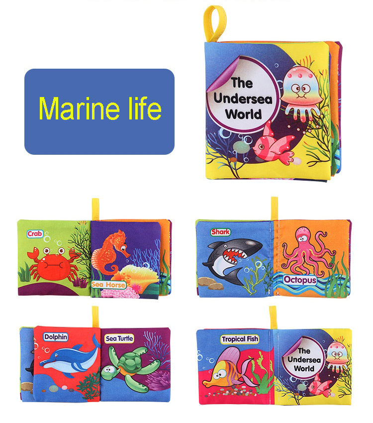 Doek Baby Intelligentie Ontwikkeling Leren Foto Cognize Boek Voor Kinderen Leren Geluid Boeken In Engels