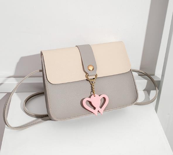 Mulheres de seda e metal dois saco fashionleather cruz-corpo bolsa casual bolsas e bolsas delicadas fivela mini sacos quadrados