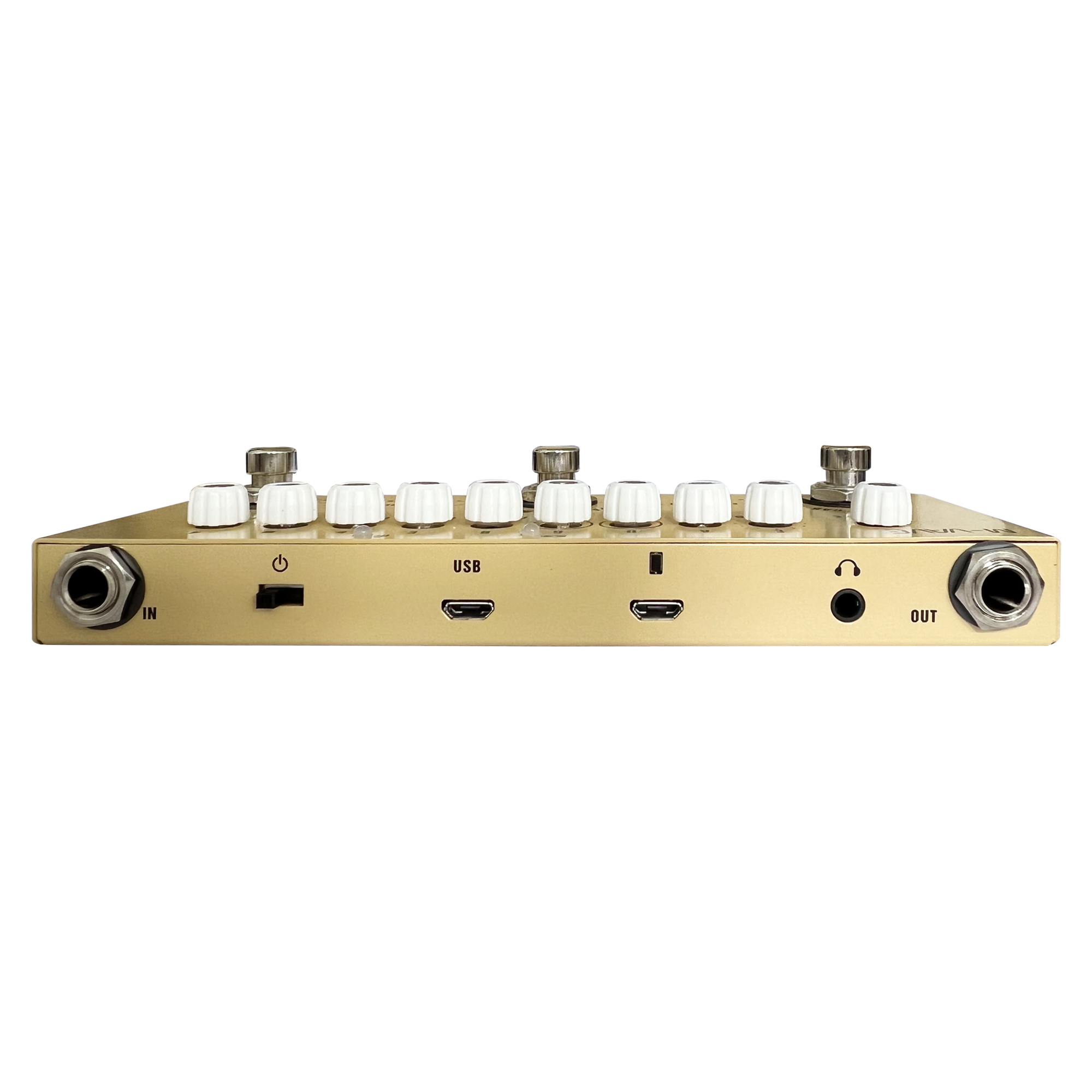 Pedal multiefectos recargable M-VAVE Cube BABY para guitarra acústica de madera, función de interfaz de Audio, Pedal Cuvave