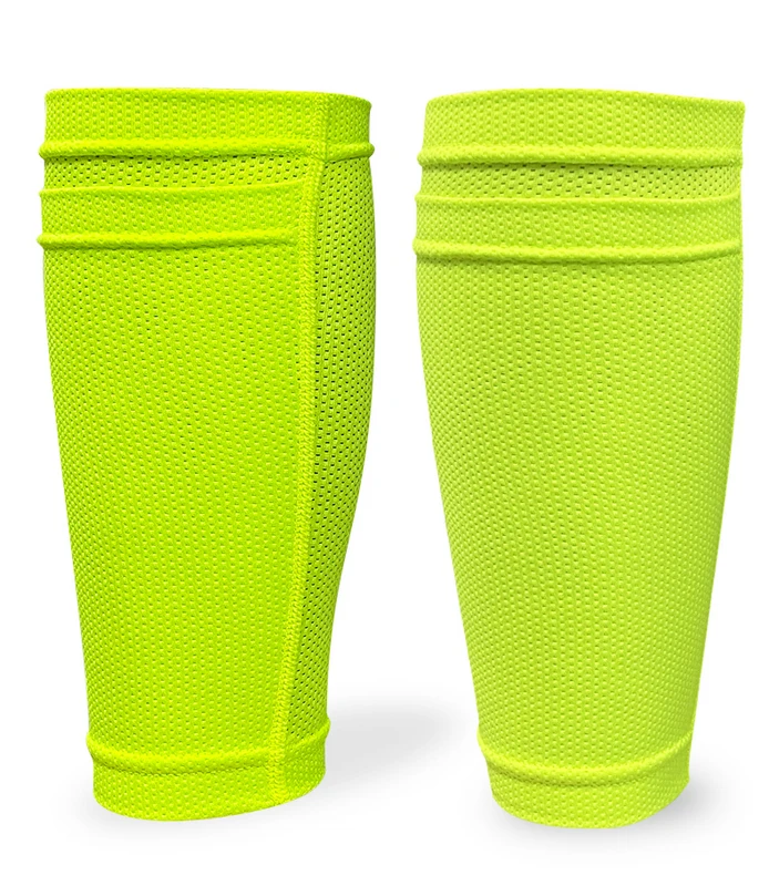 Fußball-Schienbeinschoner, Socken, Schutzärmel für Jungen und Herren, weiche Schienbeinschoner, Schutz, atmungsaktiv, Fußball-Schienbeinhalter, Sportzubehör: green