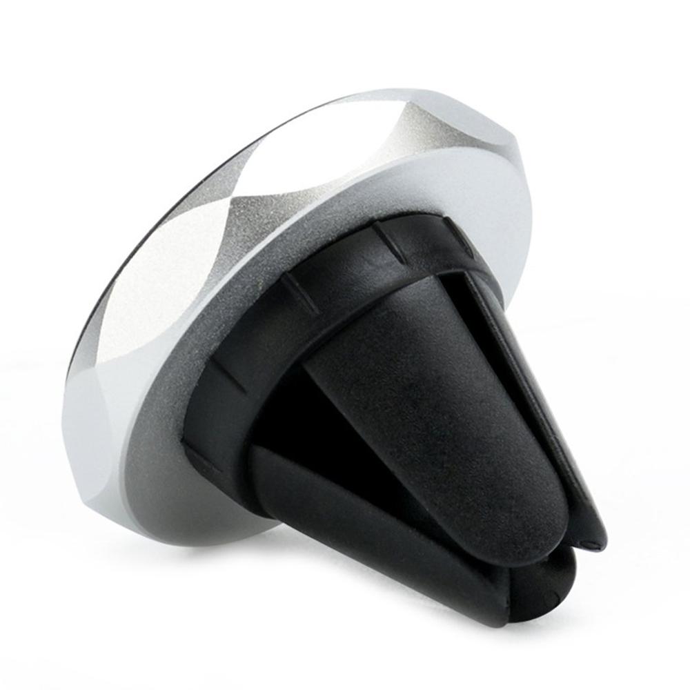Outlet Beugel Mobiele Telefoon Magneet Beugel Voor Auto Airconditioner Luchtvaart Aluminium Magnesium Legering Materiaal Ruit: silver