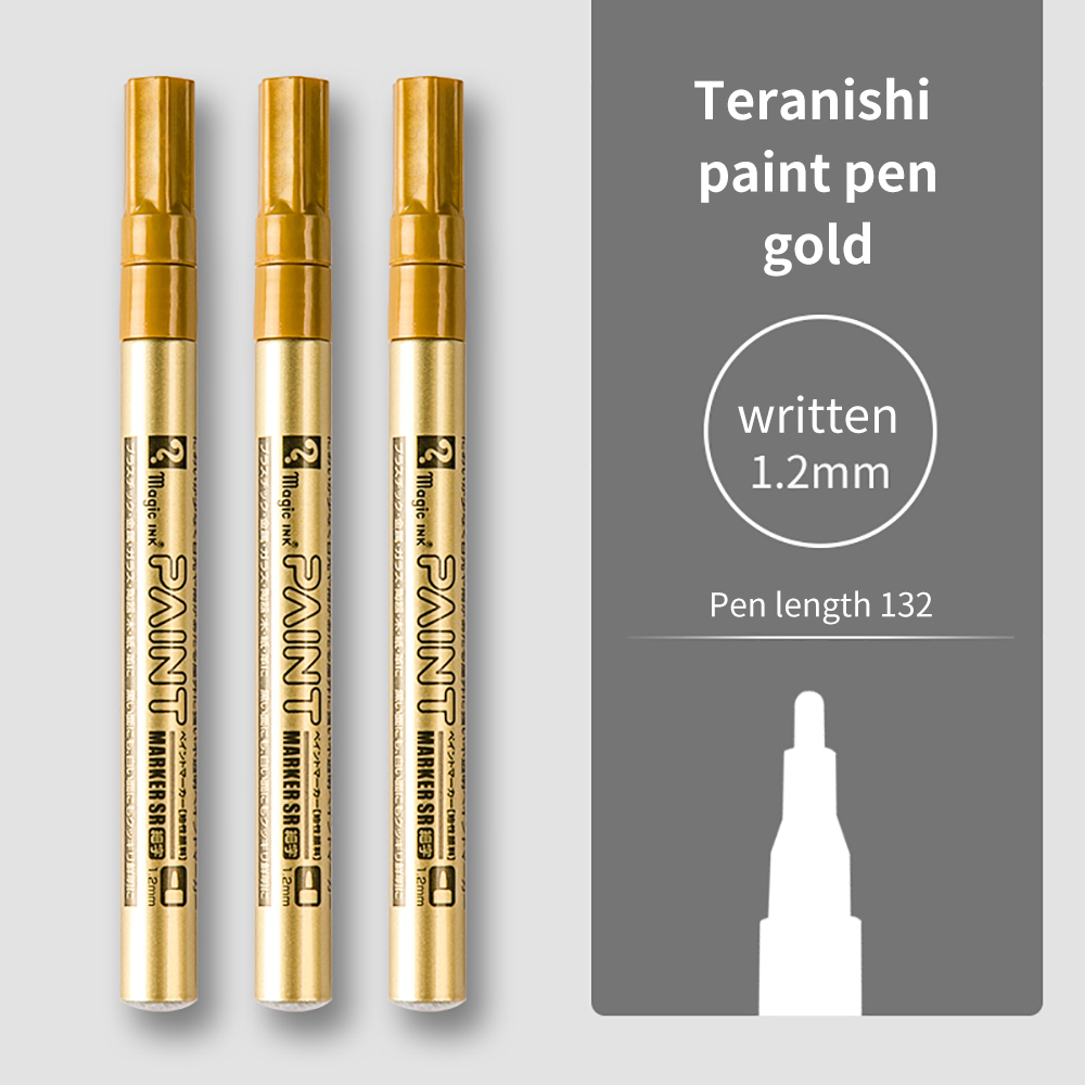 2/3 stk. permanent tusjpenn for maling, 1.2mm/2.5mm hurtigtørkende vanntette tusjer for stein, dekk, slitebane, gummi, stoff, metall: Gul