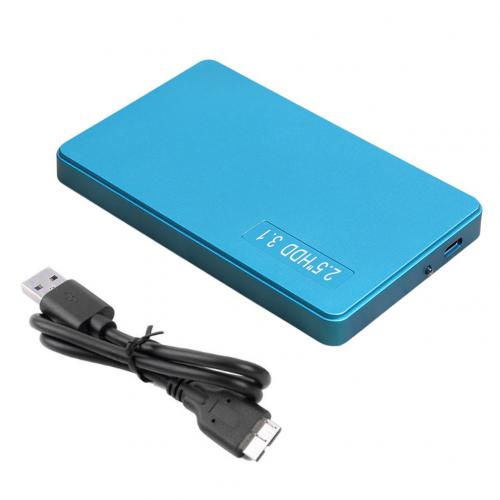 2.5 inch sata usb 3.1 type c hdd ssd behuizing harde schijf behuizing externe hdd behuizing 6 gps hoge snelheid: Blauw