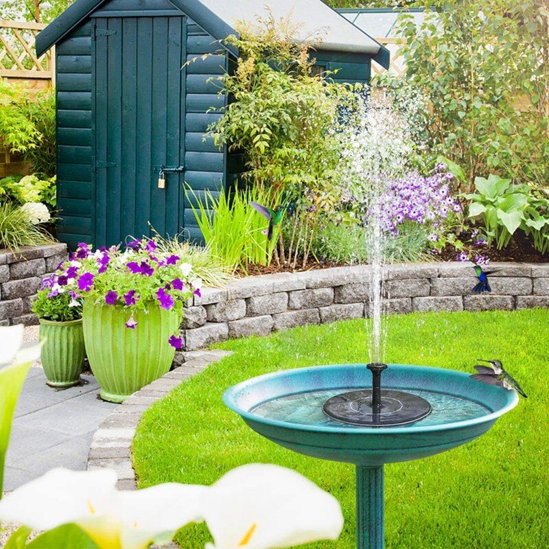 Solar Fontein Pomp Met 6 Nozzle Vrijstaande Drijvende Zonne-energie Waterpomp Voor Tuin Patio Vijver