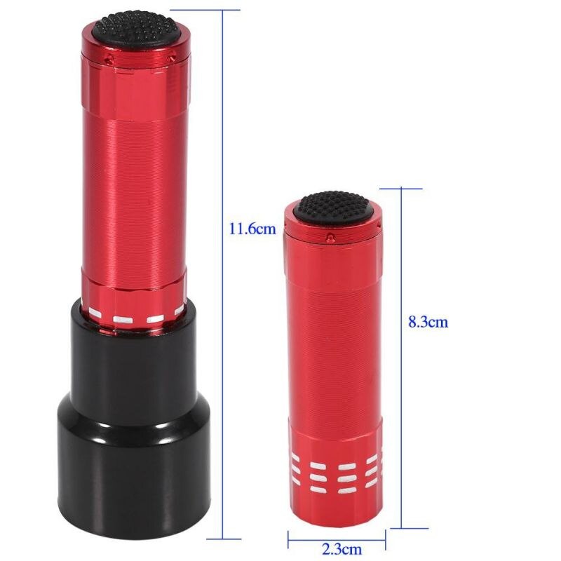 1 teile/los 9 LED Eggtester Eier Inkubator Lampe Super Kalten Inkubation Prüfung Taschenlampe Angetrieben durch Batterie (nicht enthalten)