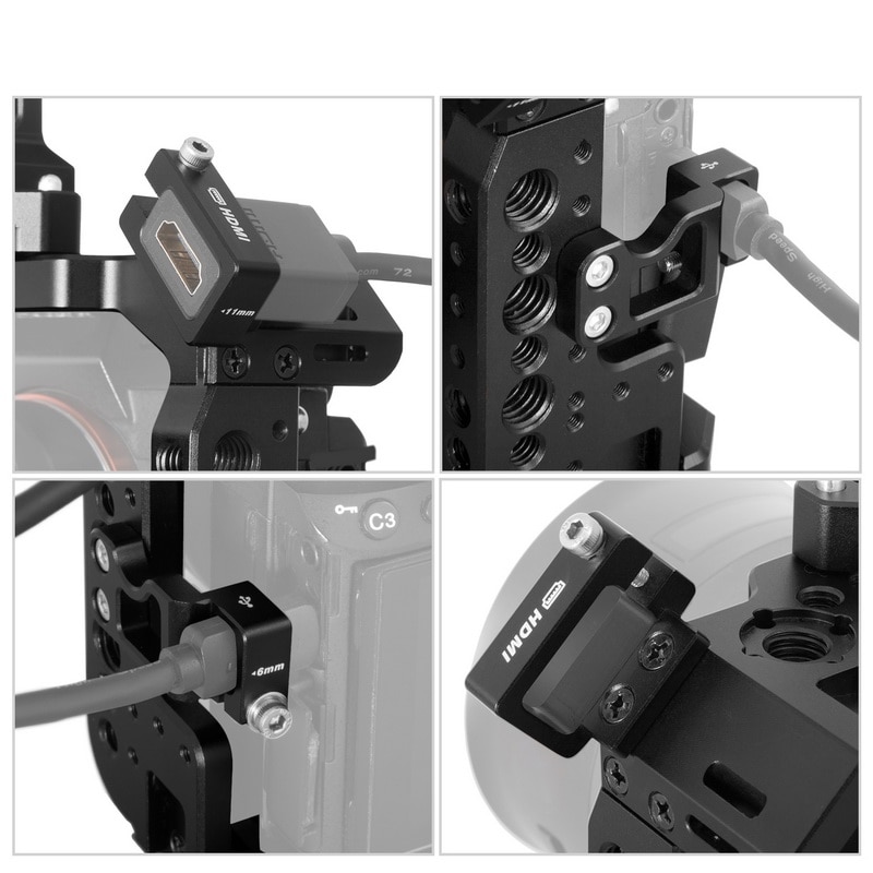 Selens a7iii a7r3 a7m3 KäFeige Für Sony A7RIII /A7III/A7MIII Aluminium Legierung KäFeige Zu Montieren Stativ schnell Freisetzung Verlängerung Bausatz-2087