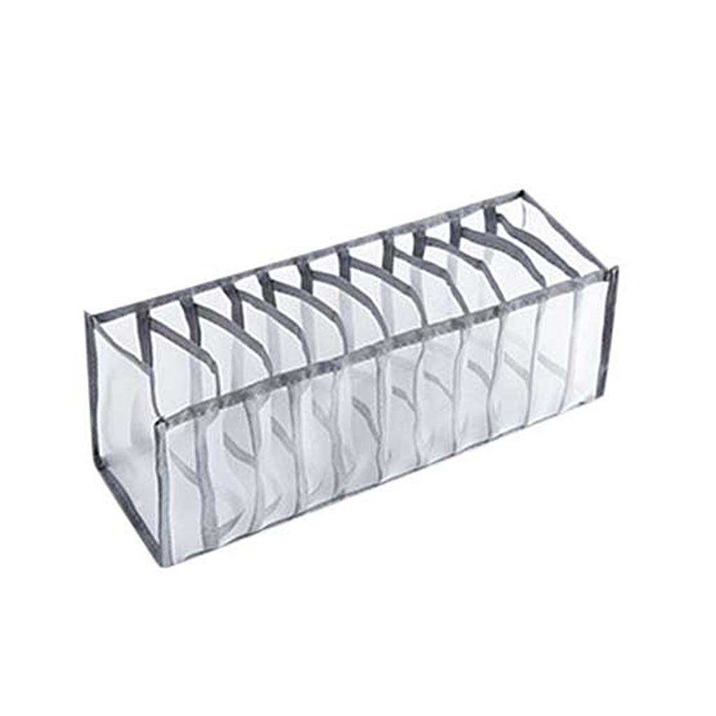 Boîte De Rangement Lingerie Boîte De Rangement Armoire Tiroir Diviseur Avec Compartiments Chaussettes Soutien-Gorge Sous-Vêtements Organisateur Tiroirs Boîte De Séparation: Gray 11grid