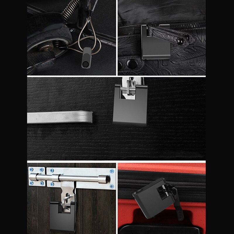 Fingerprint Padlock Fingerprint Unlock USB Rechargeable Smart Keyless Fingerprint Lock Anti-Theft Home Security Lock