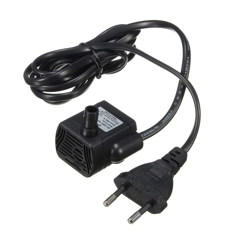 3W USB 4W Mini Submersible Water Pump Small Fountain Pump for Pond Aquariums Fish Tank Tabletop Fountain Pet Fountain EU US Plug: EU Plug 4W