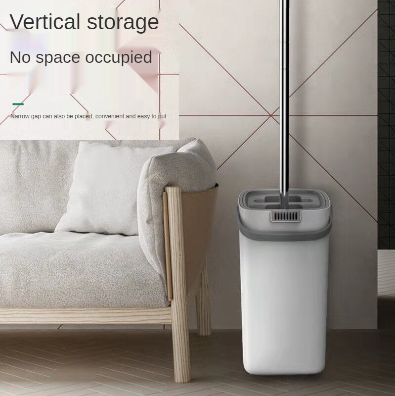 Flat Squeeze Mop and Bucket Hand Free Wringing Floor Cleaning Mop Microfiber Mop Pads Wet or Dry Usage on Hardwood Laminate Tile