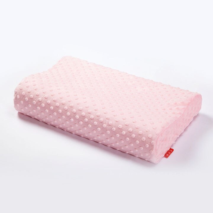 3 kleuren Memory Foam Kussen Orthopedisch Kussen Latex Nek Kussen Fiber Trage Rebound Zacht Kussen Massager Voor Cervicale Gezondheidszorg: Pink